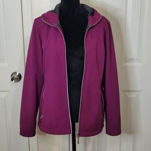 ZeroXposur Women's Fleece Lined Fall Spring Jacket Sugar Plum (Purple) Sz Large
